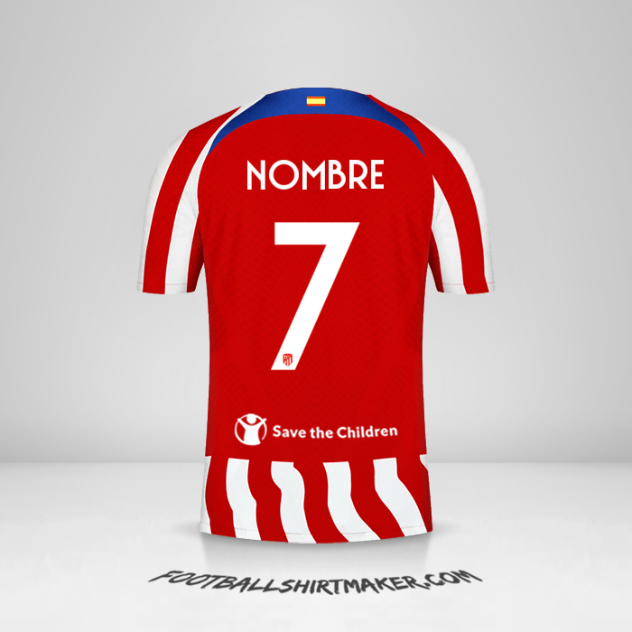 Camiseta Atletico Madrid Cup 2022/2023 -  nombre - 7