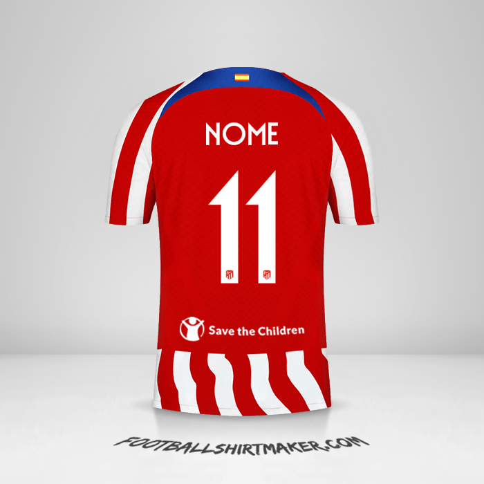Maglia Atletico Madrid Cup 2022/2023 -  nome - 11