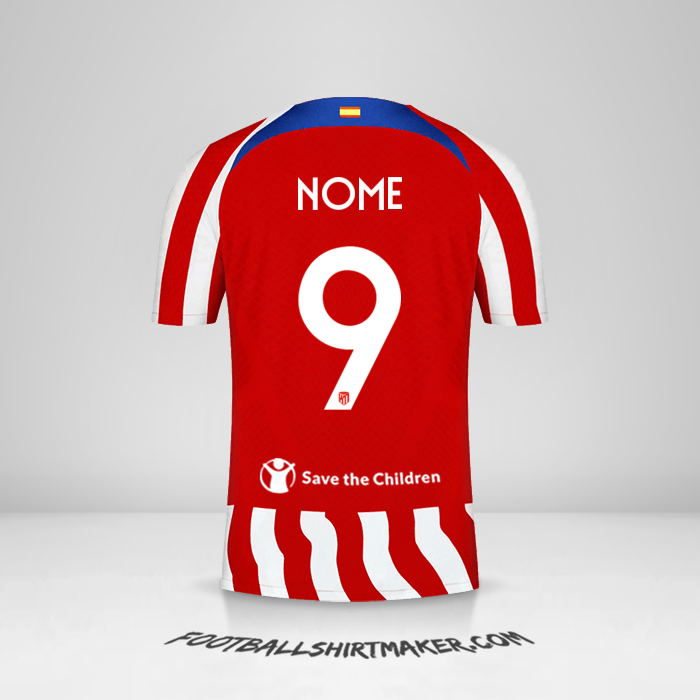 Maglia Atletico Madrid Cup 2022/2023 -  nome - 9