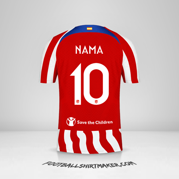 Jersey Atletico Madrid Cup 2022/2023 -  nama - 10