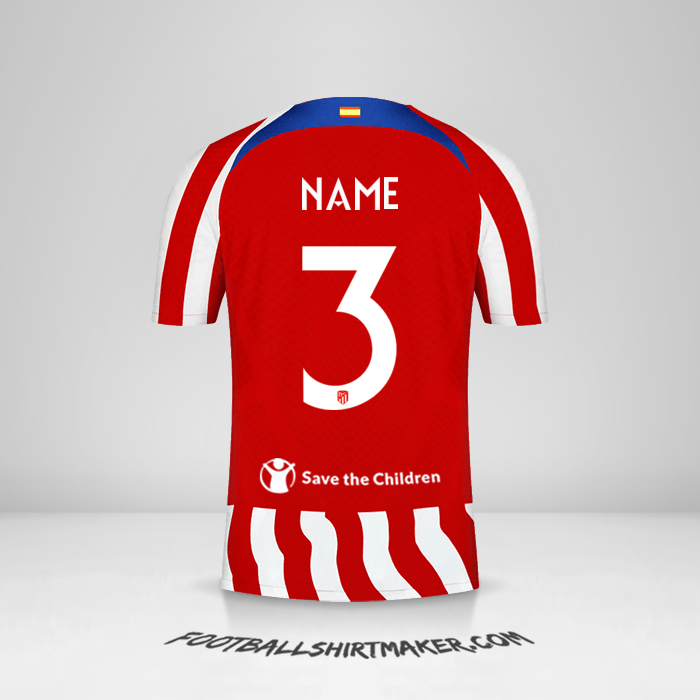 Trikot Atletico Madrid Cup 2022/2023 -  name - 3
