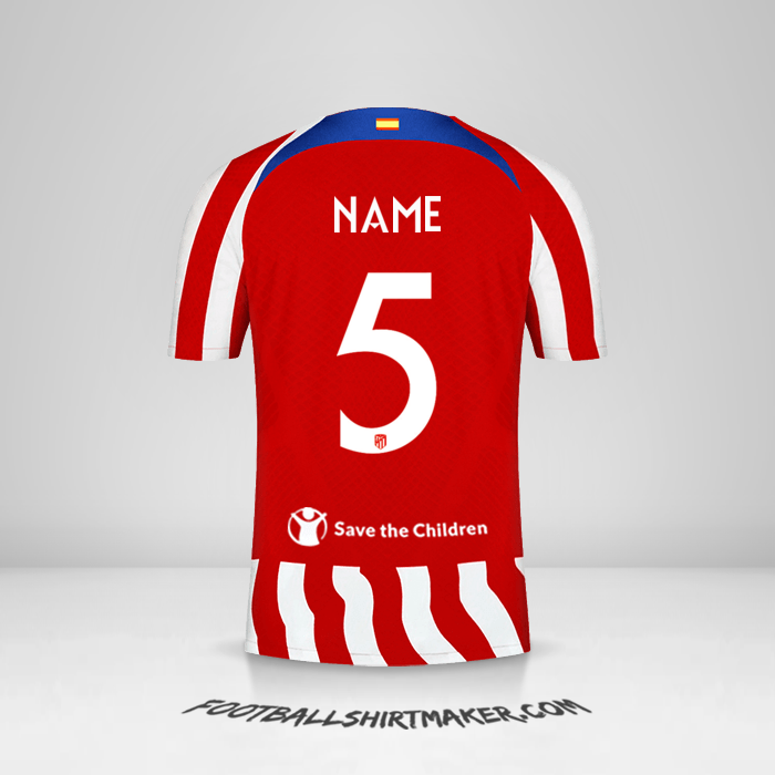 Trikot Atletico Madrid Cup 2022/2023 -  name - 5