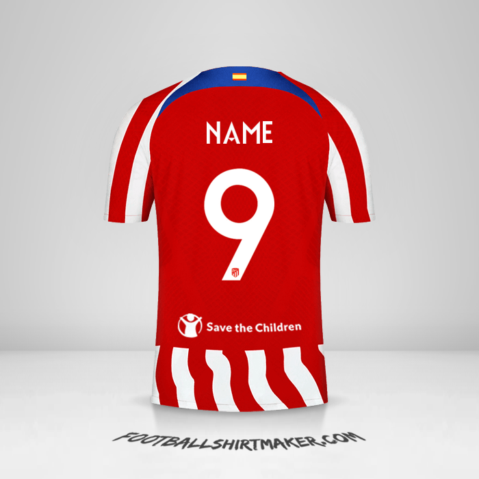 Shirt Atletico Madrid Cup 2022/2023 -  name - 9