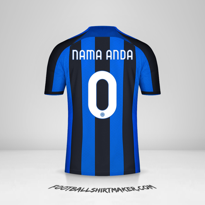 Jersey Inter Cup 2022/2023 -  nama anda - 0
