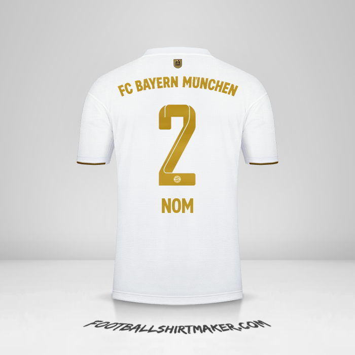 Maillot FC Bayern Munchen 2022/2023 Extérieur -  nom - 2