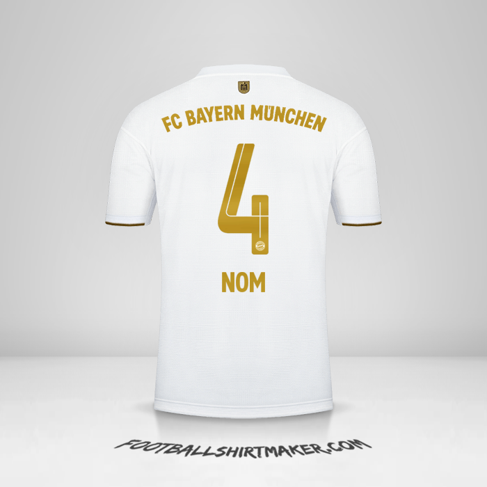Maillot FC Bayern Munchen 2022/2023 Extérieur -  nom - 4
