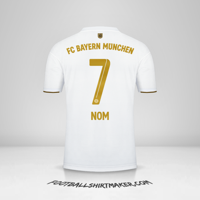 Maillot FC Bayern Munchen 2022/2023 Extérieur -  nom - 7
