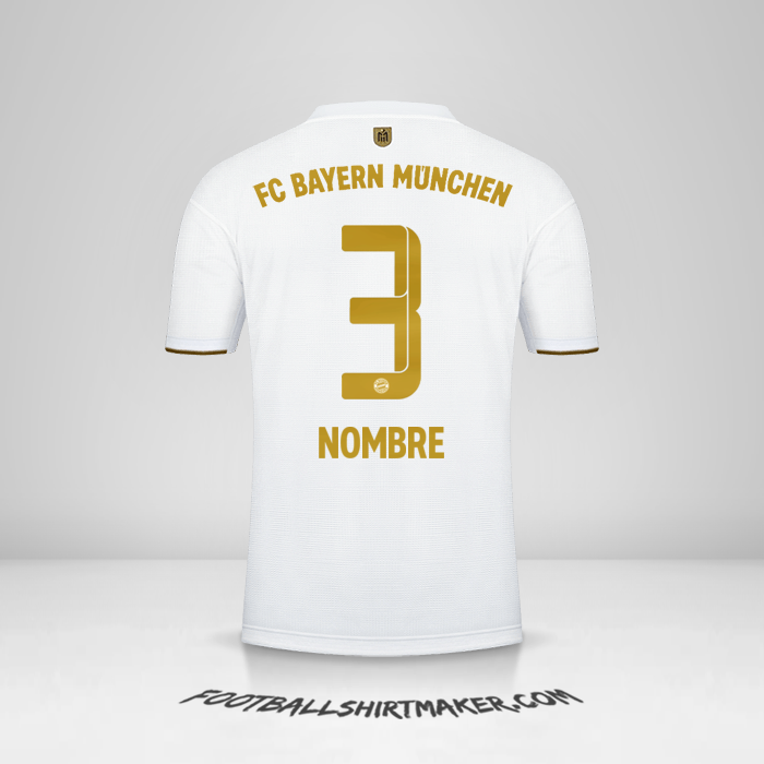 Camiseta FC Bayern Munchen 2022/2023 Visita -  nombre - 3