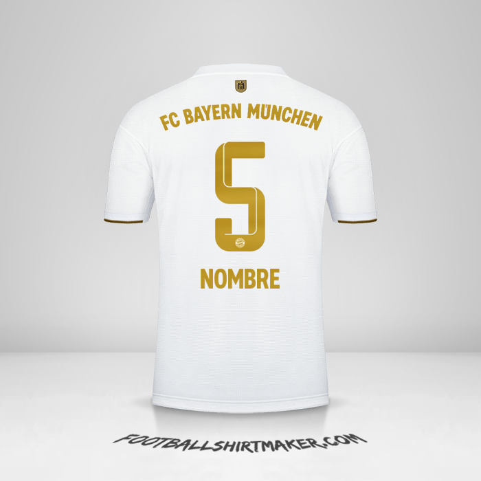 Camiseta FC Bayern Munchen 2022/2023 Visita -  nombre - 5