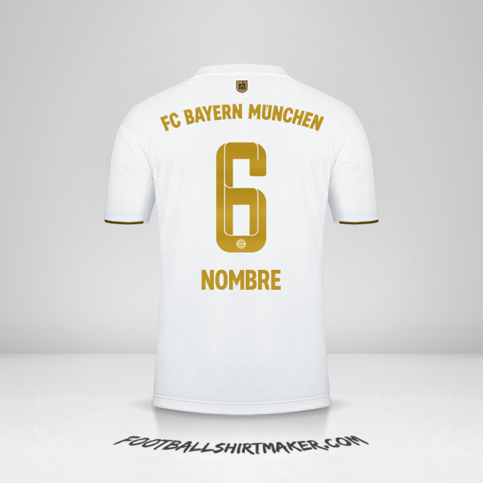 Jersey FC Bayern Munchen 2022/2023 Visita -  nombre - 6