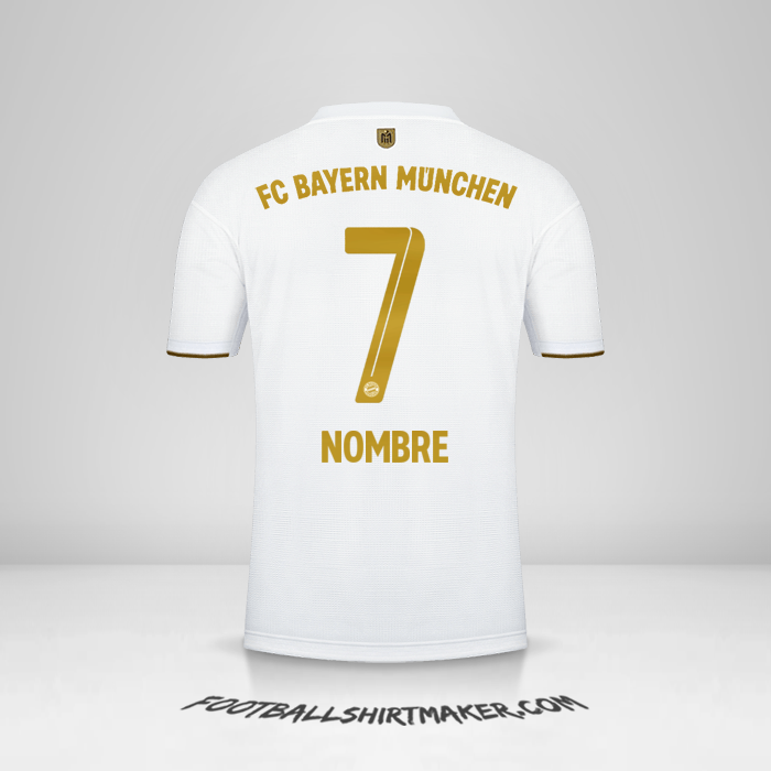 Jersey FC Bayern Munchen 2022/2023 Visita -  nombre - 7