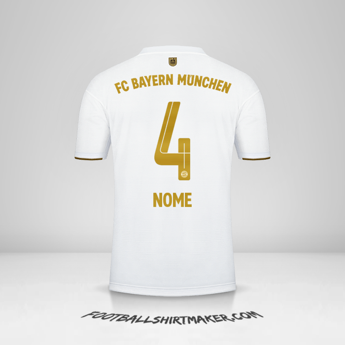 Camisa FC Bayern Munchen 2022/2023 Alternativa -  nome - 4