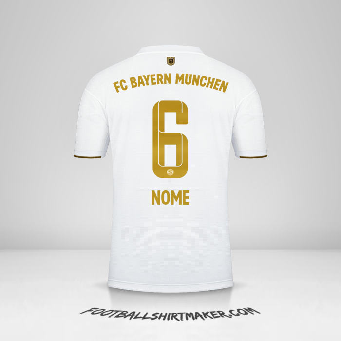 Camisola FC Bayern Munchen 2022/2023 Alternativa -  nome - 6