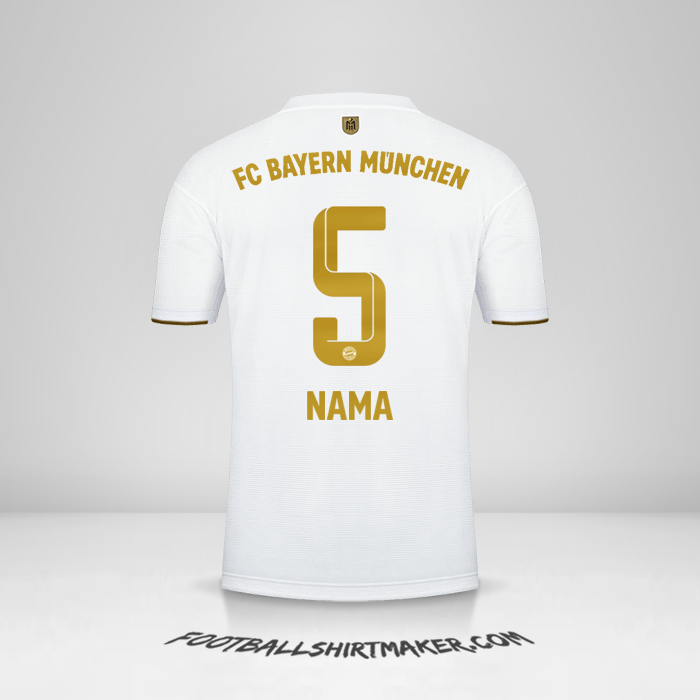Jersey FC Bayern Munchen 2022/2023 Alternatif -  nama - 5