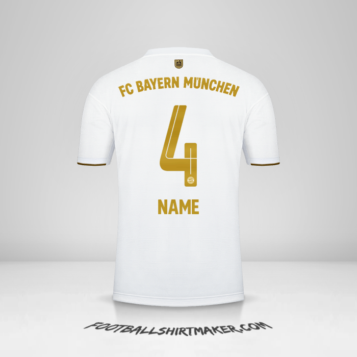 Trikot FC Bayern Munchen 2022/2023 Auswärts -  name - 4