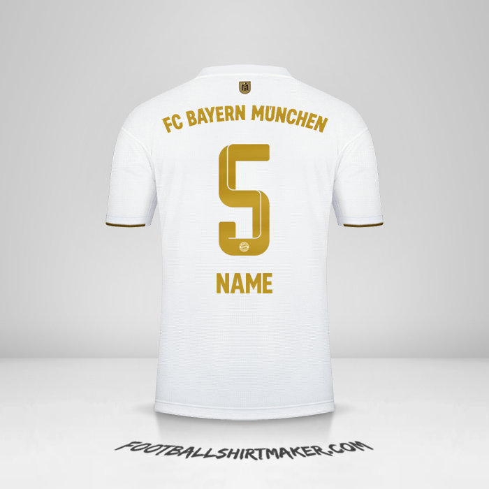 Jersey FC Bayern Munchen 2022/2023 Away -  name - 5