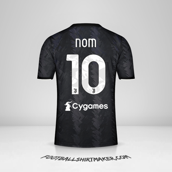 Maillot Juventus FC 2022/2023 Extérieur -  nom - 10
