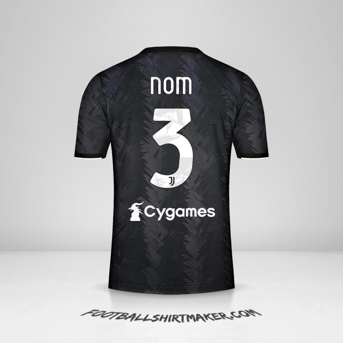 Maillot Juventus FC 2022/2023 Extérieur -  nom - 3