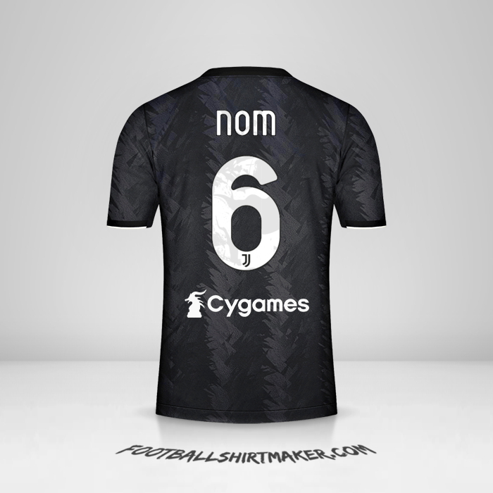 Maillot Juventus FC 2022/2023 Extérieur -  nom - 6