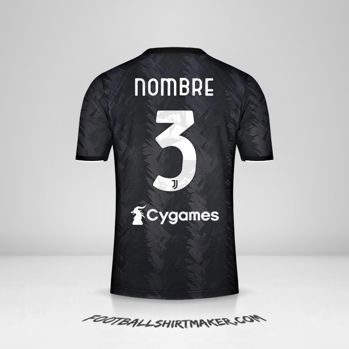 Camiseta Juventus FC 2022/2023 Visita -  nombre - 3