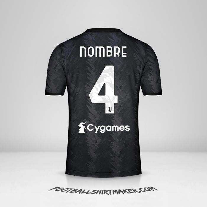 Jersey Juventus FC 2022/2023 Visita -  nombre - 4