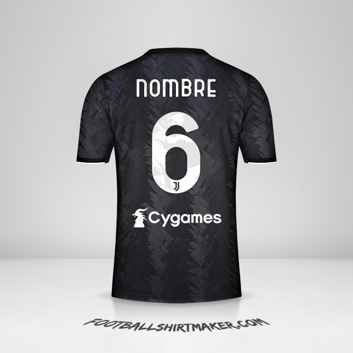 Jersey Juventus FC 2022/2023 Visita -  nombre - 6