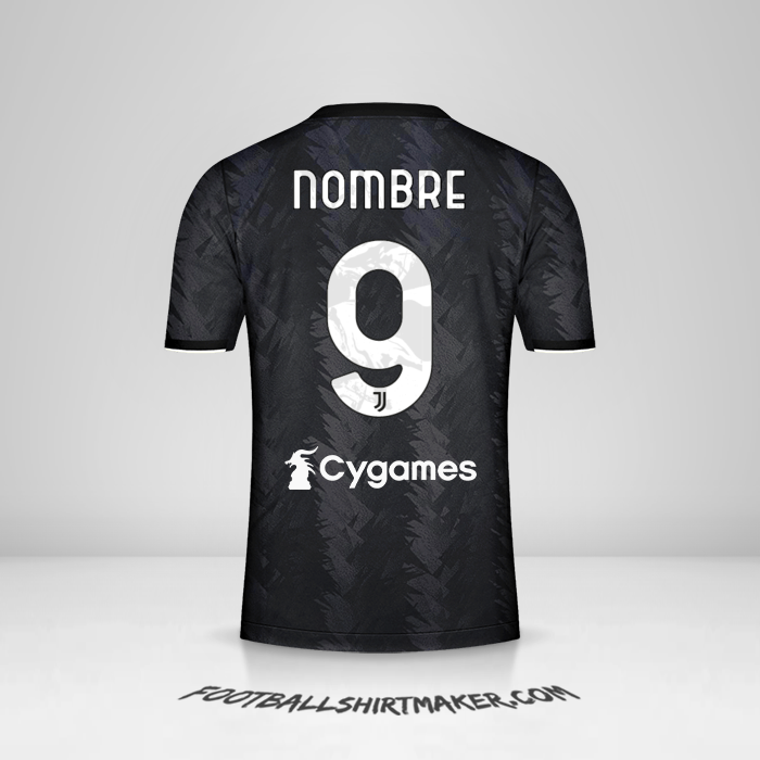 Jersey Juventus FC 2022/2023 Visita -  nombre - 9