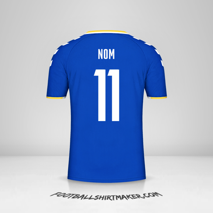 Maillot Everton FC Cup 2021/2022 -  nom - 11