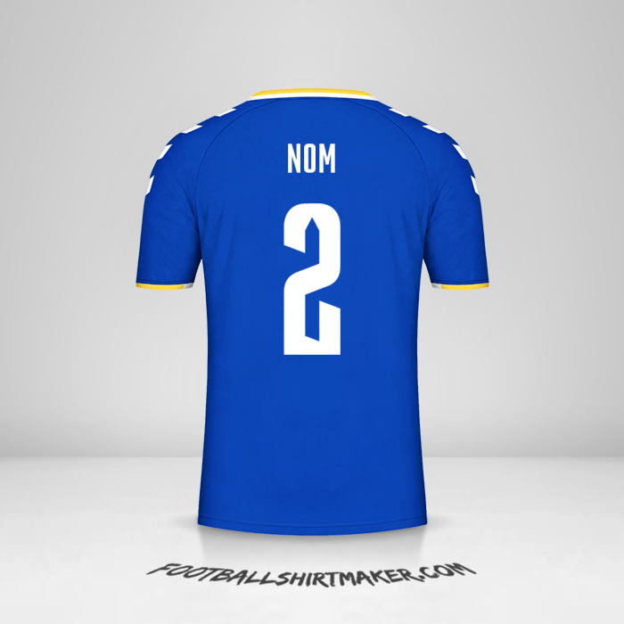 Maillot Everton FC Cup 2021/2022 -  nom - 2
