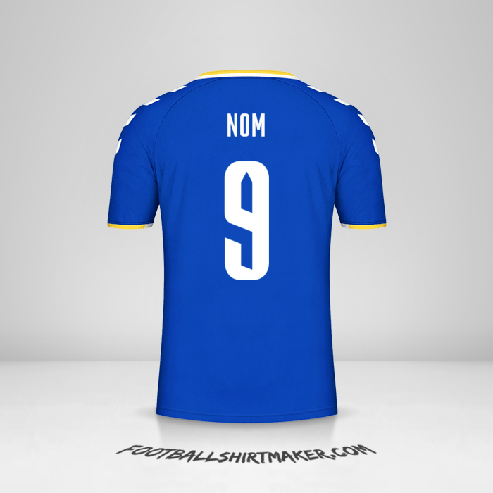 Maillot Everton FC Cup 2021/2022 -  nom - 9