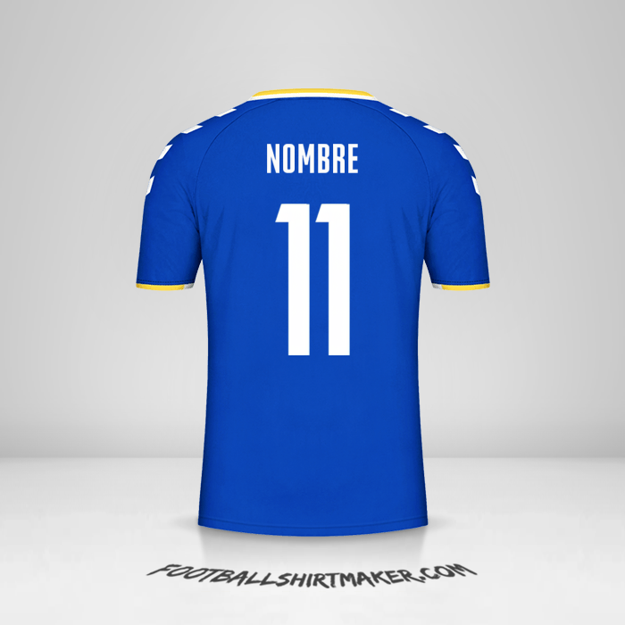 Camiseta Everton FC Cup 2021/2022 -  nombre - 11