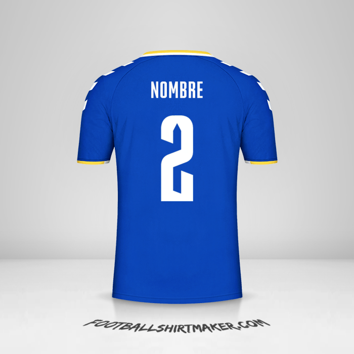 Jersey Everton FC Cup 2021/2022 -  nombre - 2
