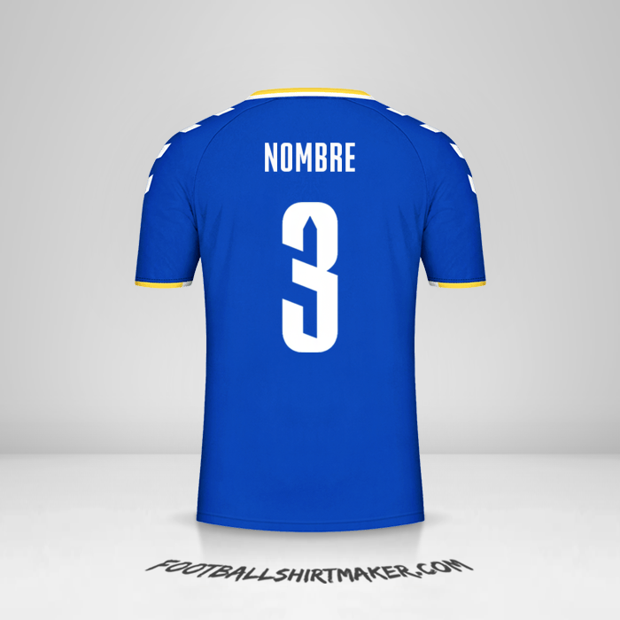 Jersey Everton FC Cup 2021/2022 -  nombre - 3