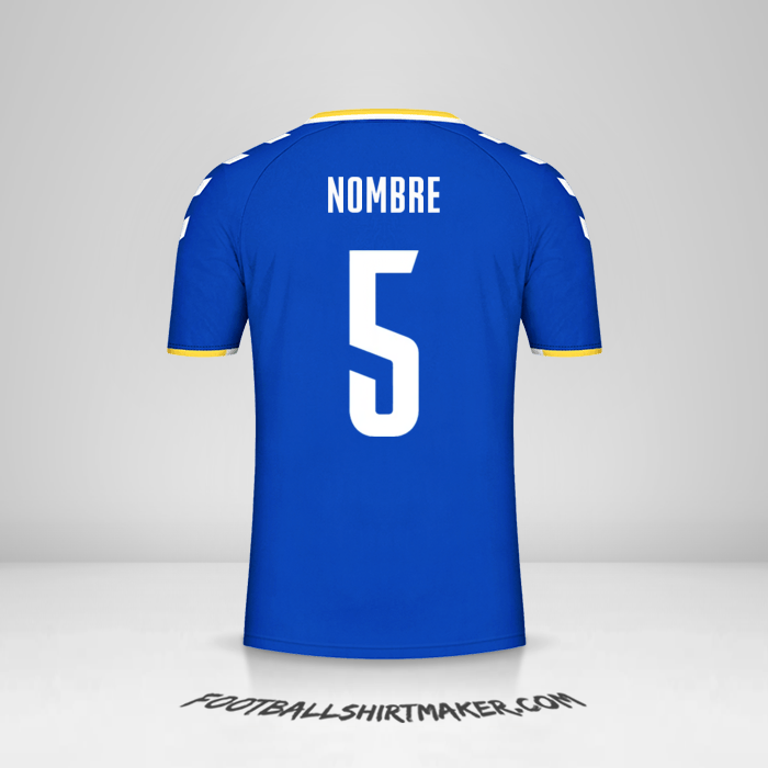 Jersey Everton FC Cup 2021/2022 -  nombre - 5