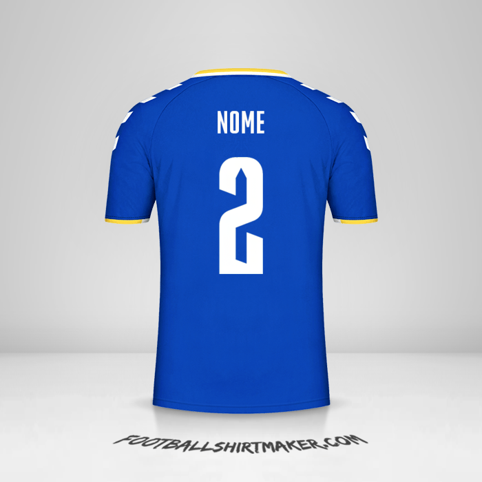 Camisa Everton FC Cup 2021/2022 -  nome - 2