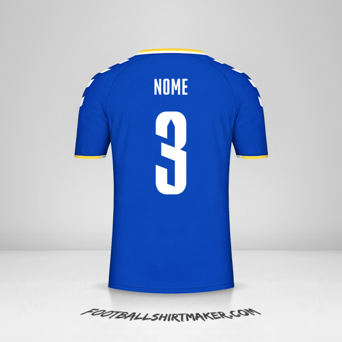 Camisa Everton FC Cup 2021/2022 -  nome - 3