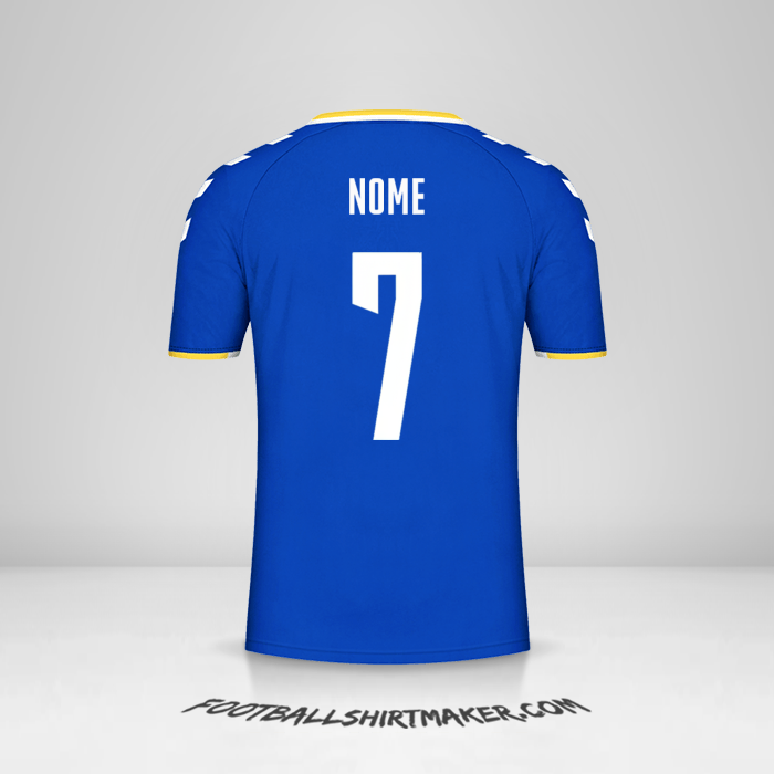Camisa Everton FC Cup 2021/2022 -  nome - 7