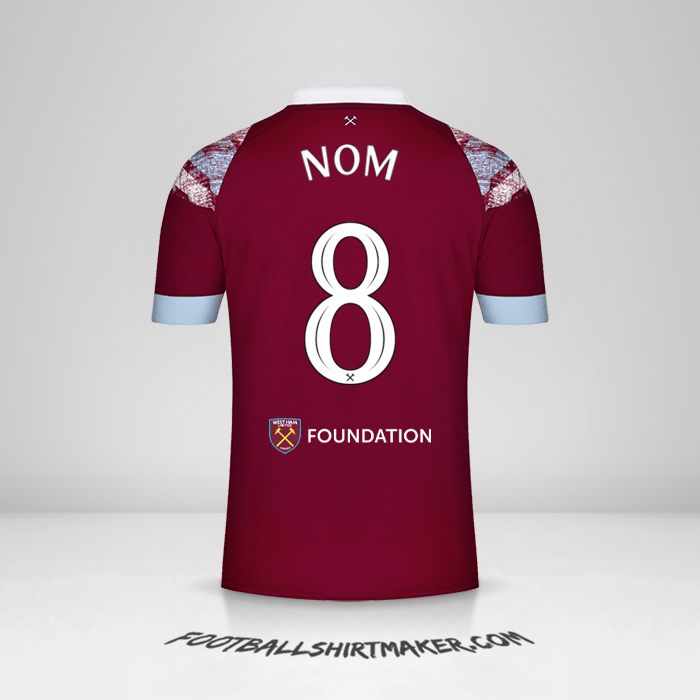 Maillot West Ham United FC Cup 2022/2023 -  nom - 8