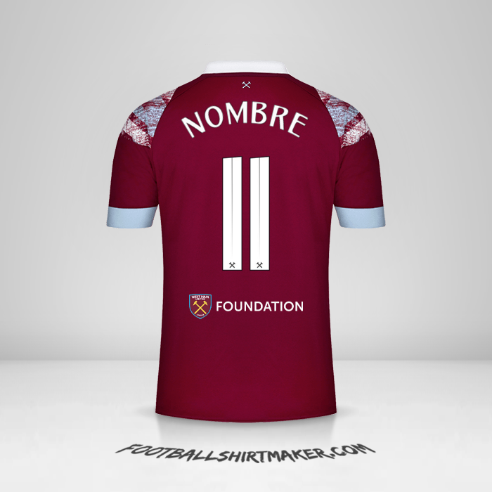 Jersey West Ham United FC Cup 2022/2023 -  nombre - 11