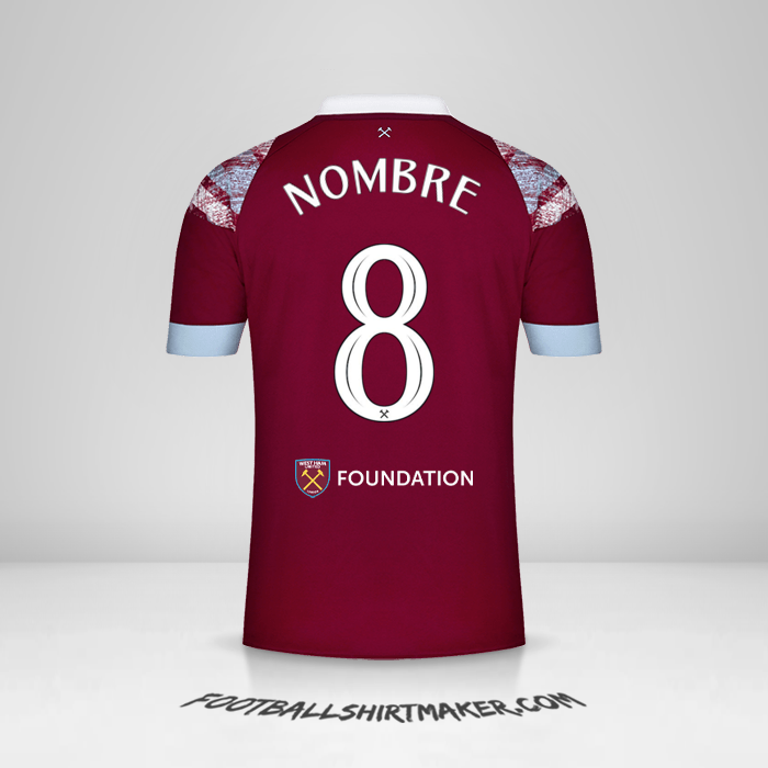 Jersey West Ham United FC Cup 2022/2023 -  nombre - 8