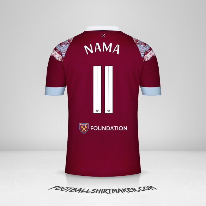 Jersey West Ham United FC Cup 2022/2023 -  nama - 11