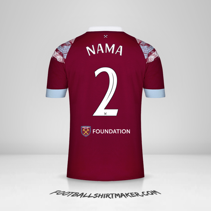 Jersey West Ham United FC Cup 2022/2023 -  nama - 2