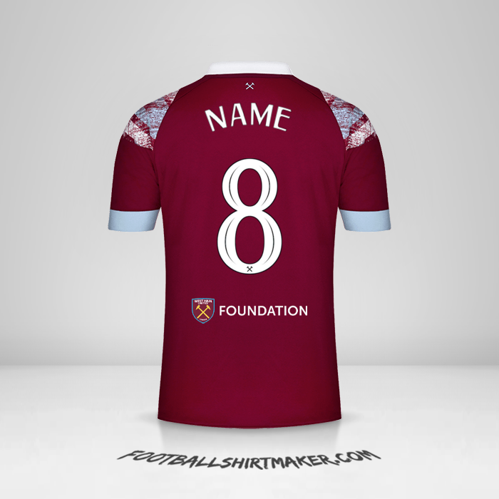 Trikot West Ham United FC Cup 2022/2023 -  name - 8