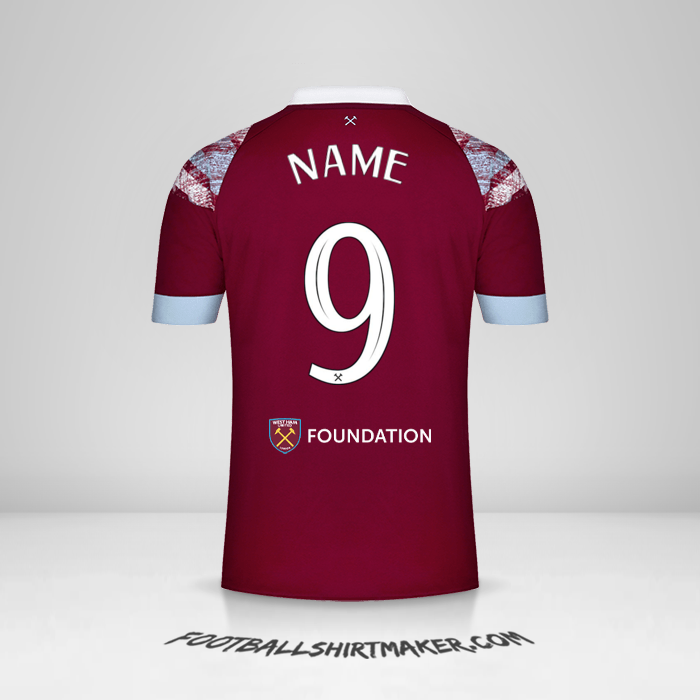 Jersey West Ham United FC Cup 2022/2023 -  name - 9