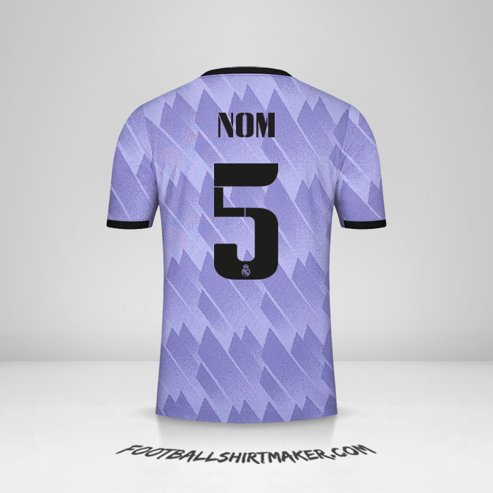 Maillot Real Madrid CF Cup 2022/2023 Extérieur -  nom - 5
