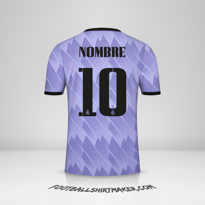 Camiseta Real Madrid CF Cup 2022/2023 Visita -  nombre - 10