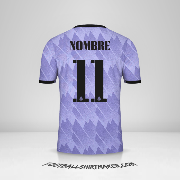 Jersey Real Madrid CF Cup 2022/2023 Visita -  nombre - 11