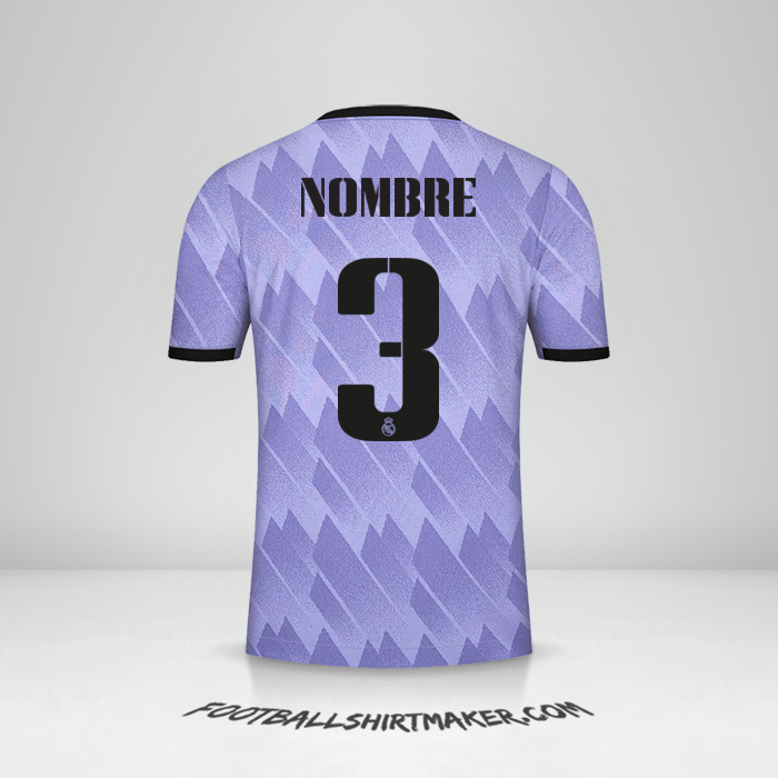 Camiseta Real Madrid CF Cup 2022/2023 Visita -  nombre - 3