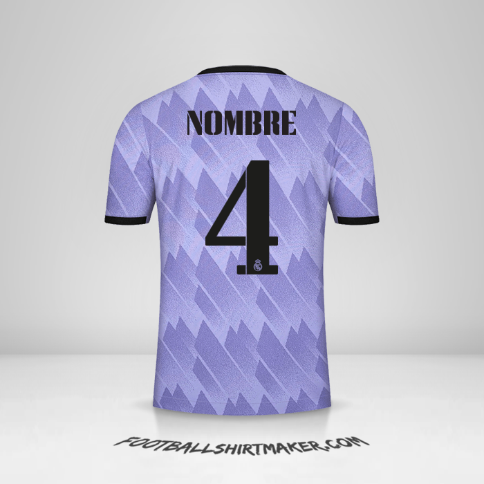 Camiseta Real Madrid CF Cup 2022/2023 Visita -  nombre - 4