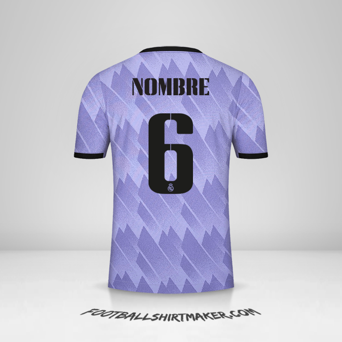 Camiseta Real Madrid CF Cup 2022/2023 Visita -  nombre - 6